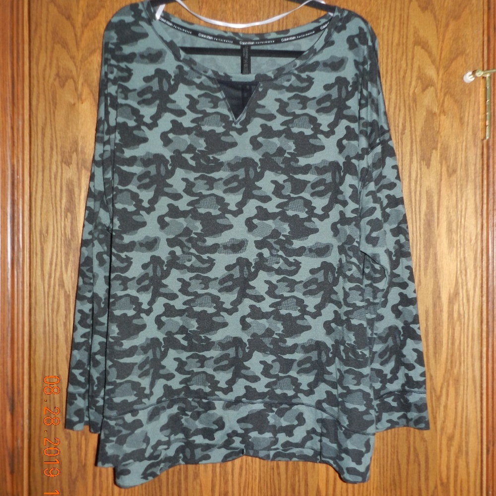 NNT Women's Calvin Klein Camo Top